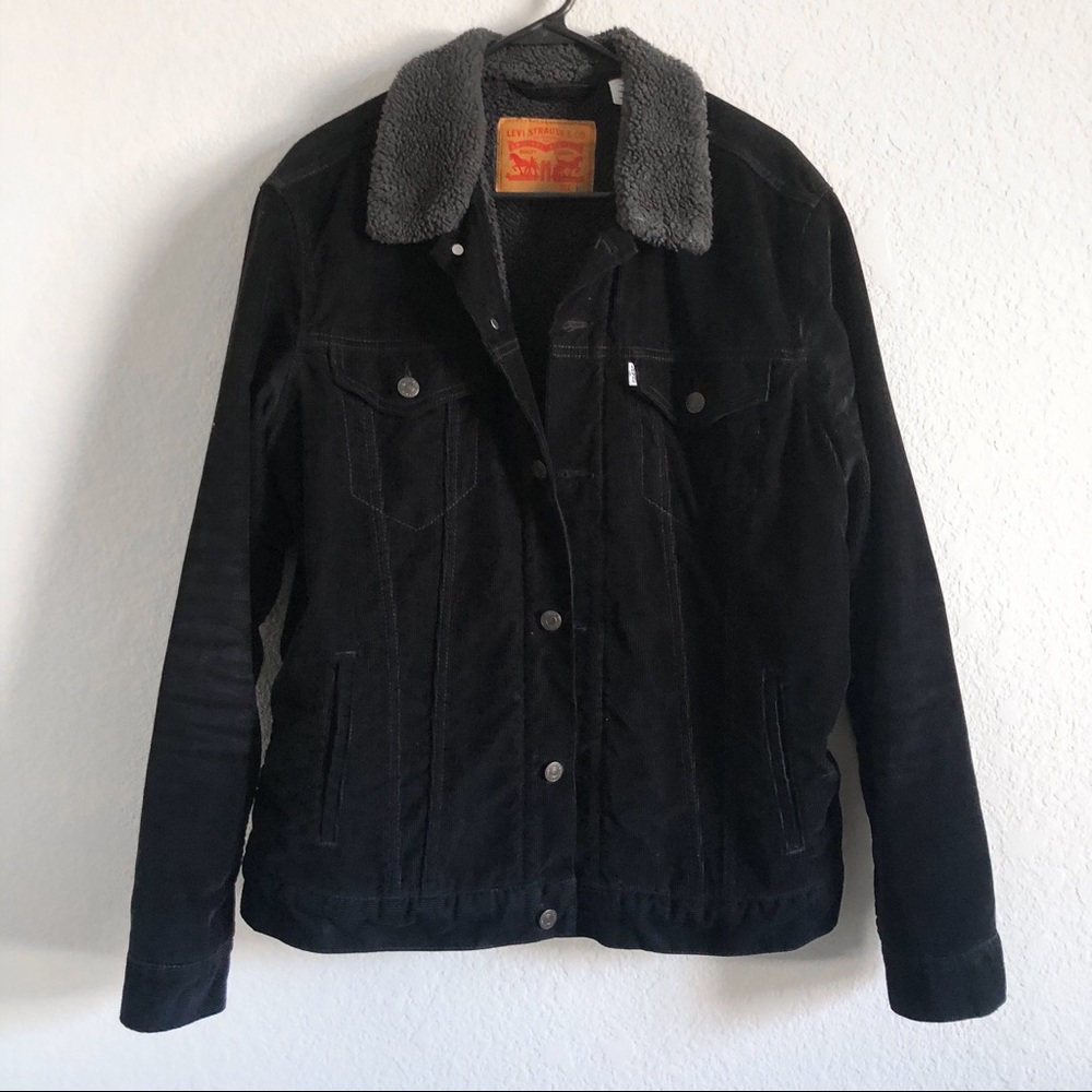 Mens Levi’s Corduroy Sherpa Trucker Jacket